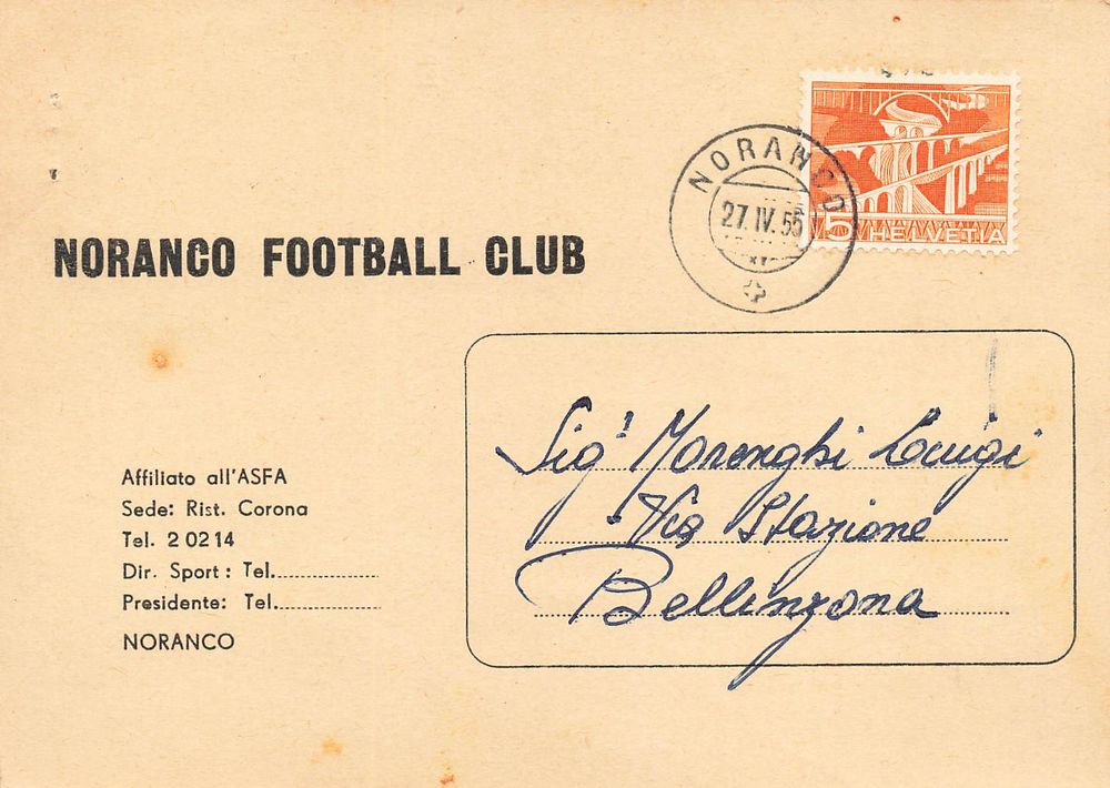 Noranco football club calcio (Gebraucht) in Biasca für CHF 5 – mit ...