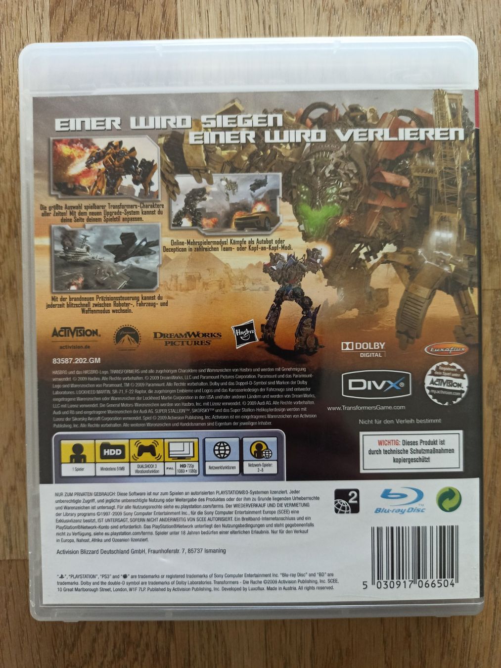 Spiele: Transformers Revenge of the Fallen PS3 – Gebraucht aus Oberweningen von mar_87mx 1