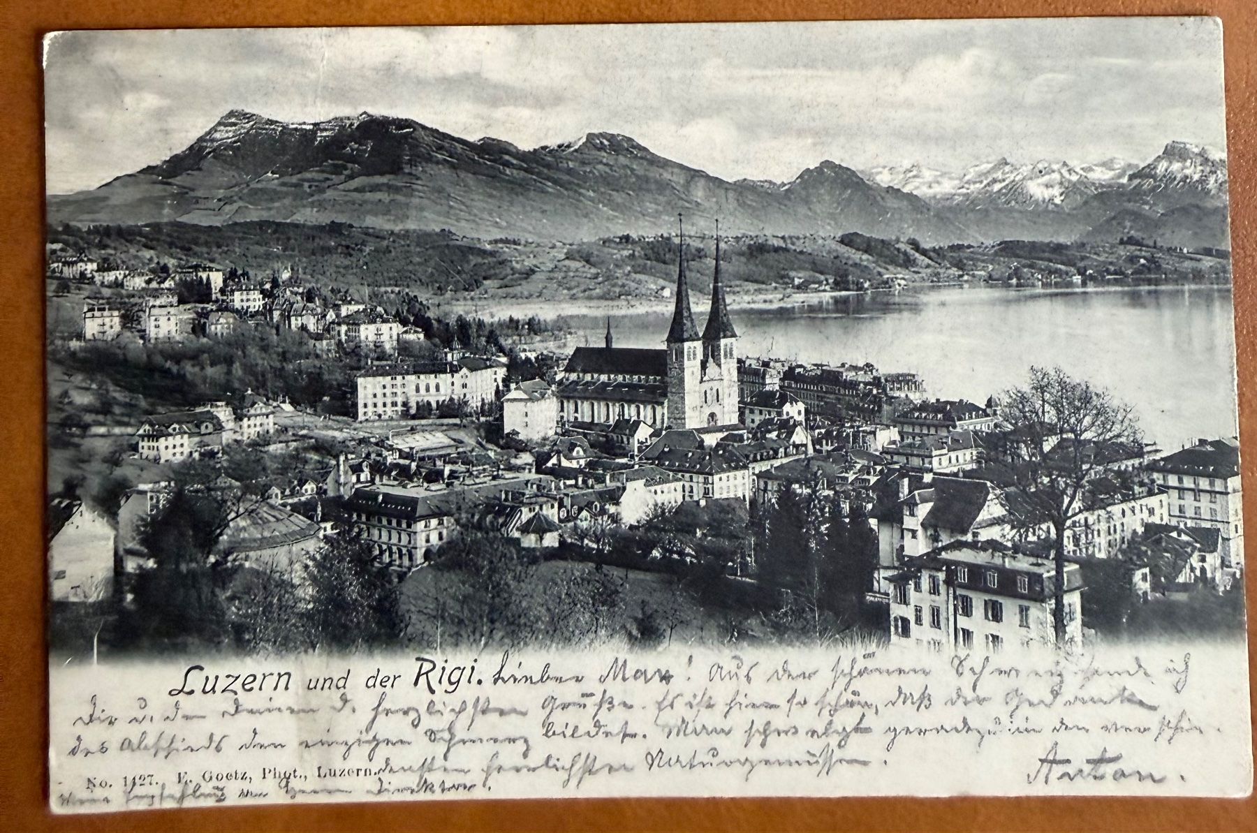 Cartoline postali: Luzern- 1903 – Usato da Lutry venduto da Ediego