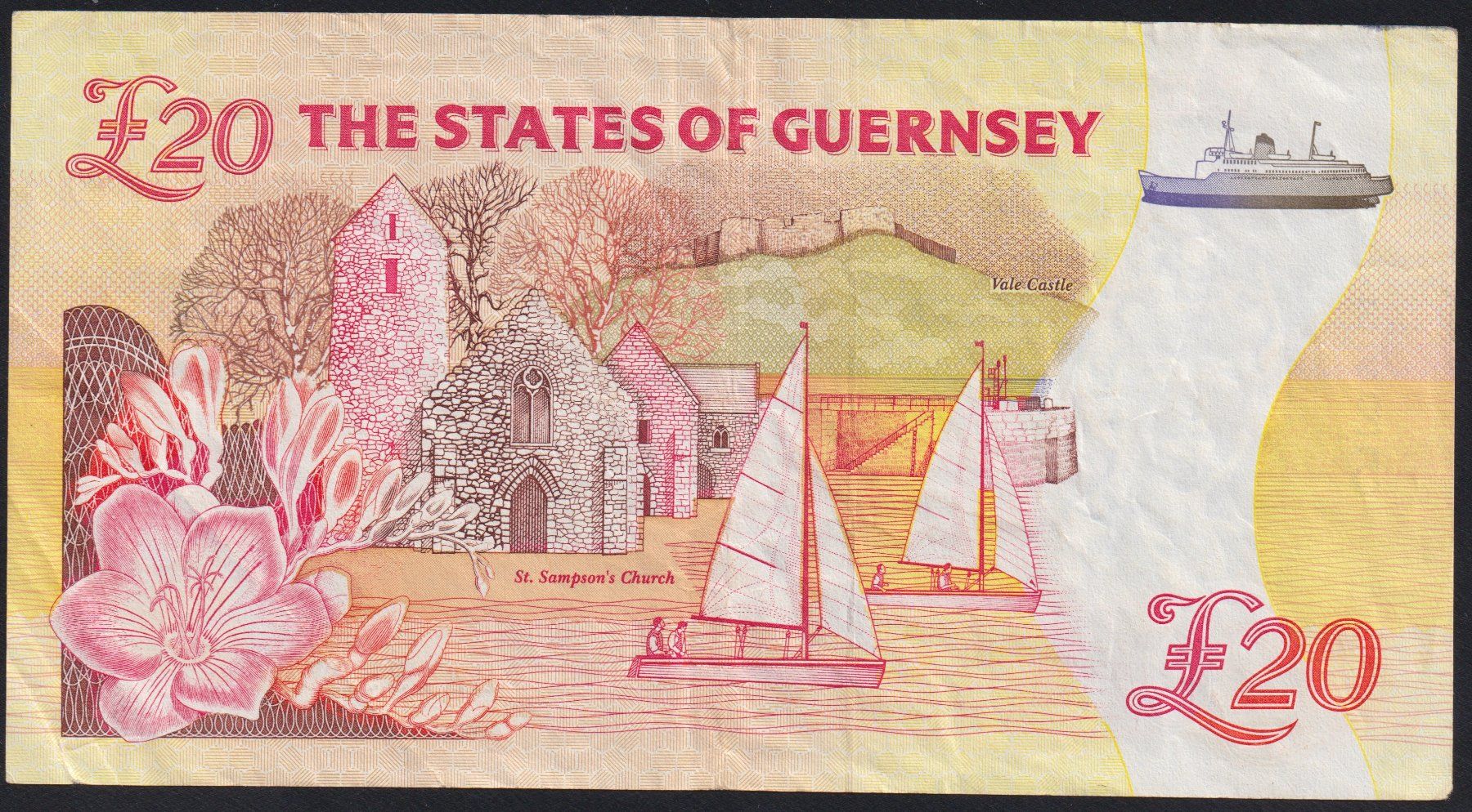 Banknoten: Guernsey 20 Pounds 1996 – Gebraucht aus Brugg AG von banknoten_muesli 1