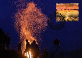 Maximumkarte Höhenfeuer (Kunstengagement der Post)**