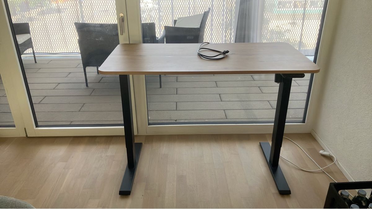 Schreibtische: Elektrischer Steh-Sitz Tisch mit Holzplatte – Gebraucht aus Arbon von enrico661