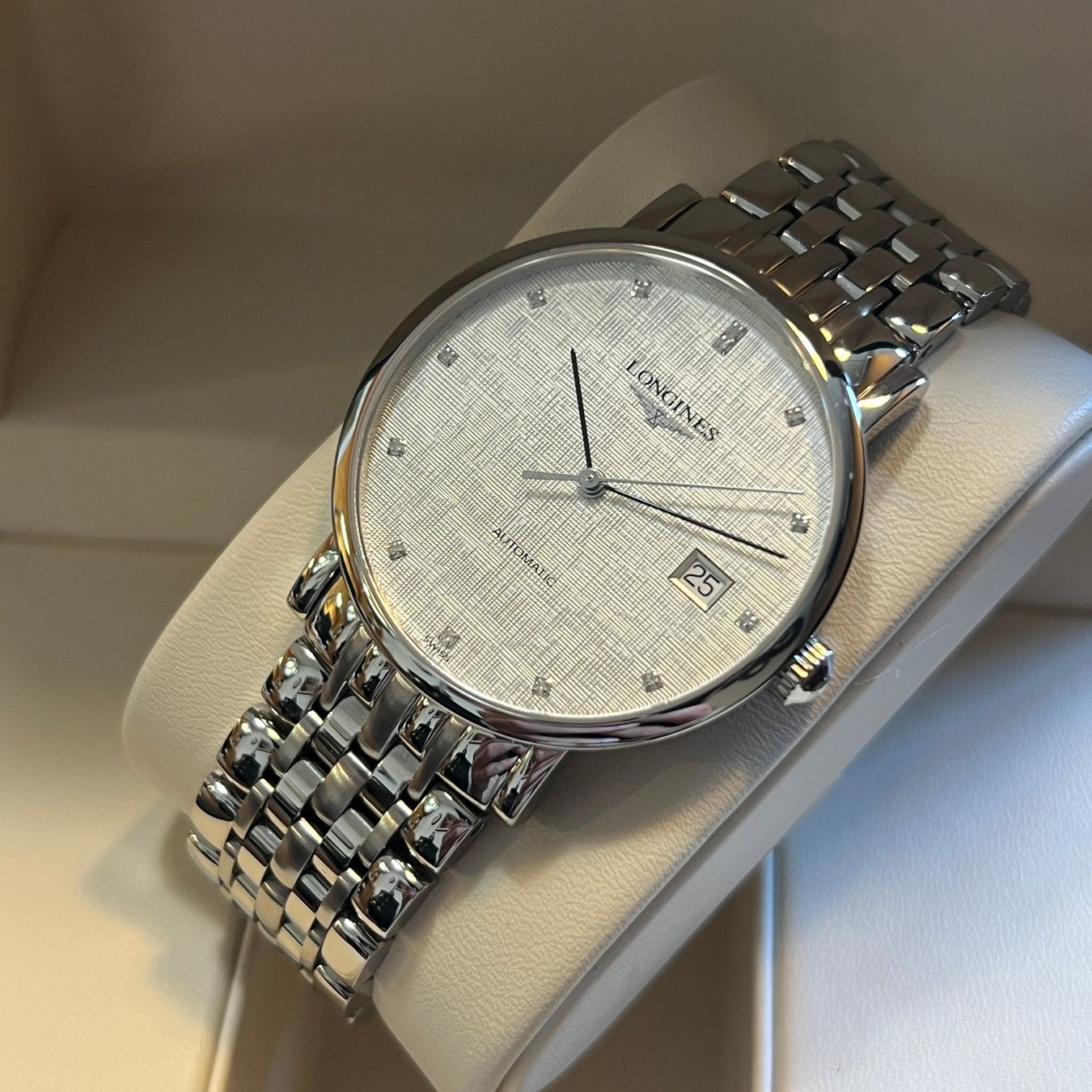 Longines Orologi: Longines Elegant Automatic 2026 Full Set L4.810.4.77.6 – Usato da Carouge GE venduto da Watchaser 8