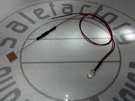 Flacker-LED klar/gelb 3mm 12V verkabelt