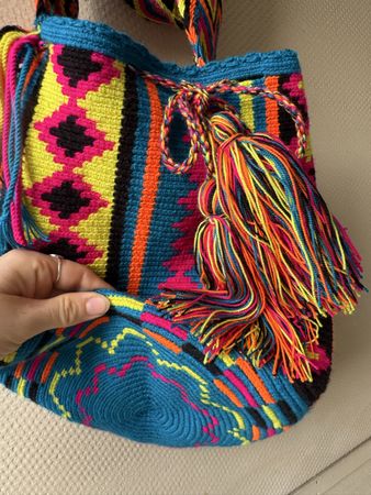 Bunte Mochila Tasche - handgemacht aus Kolumbien
