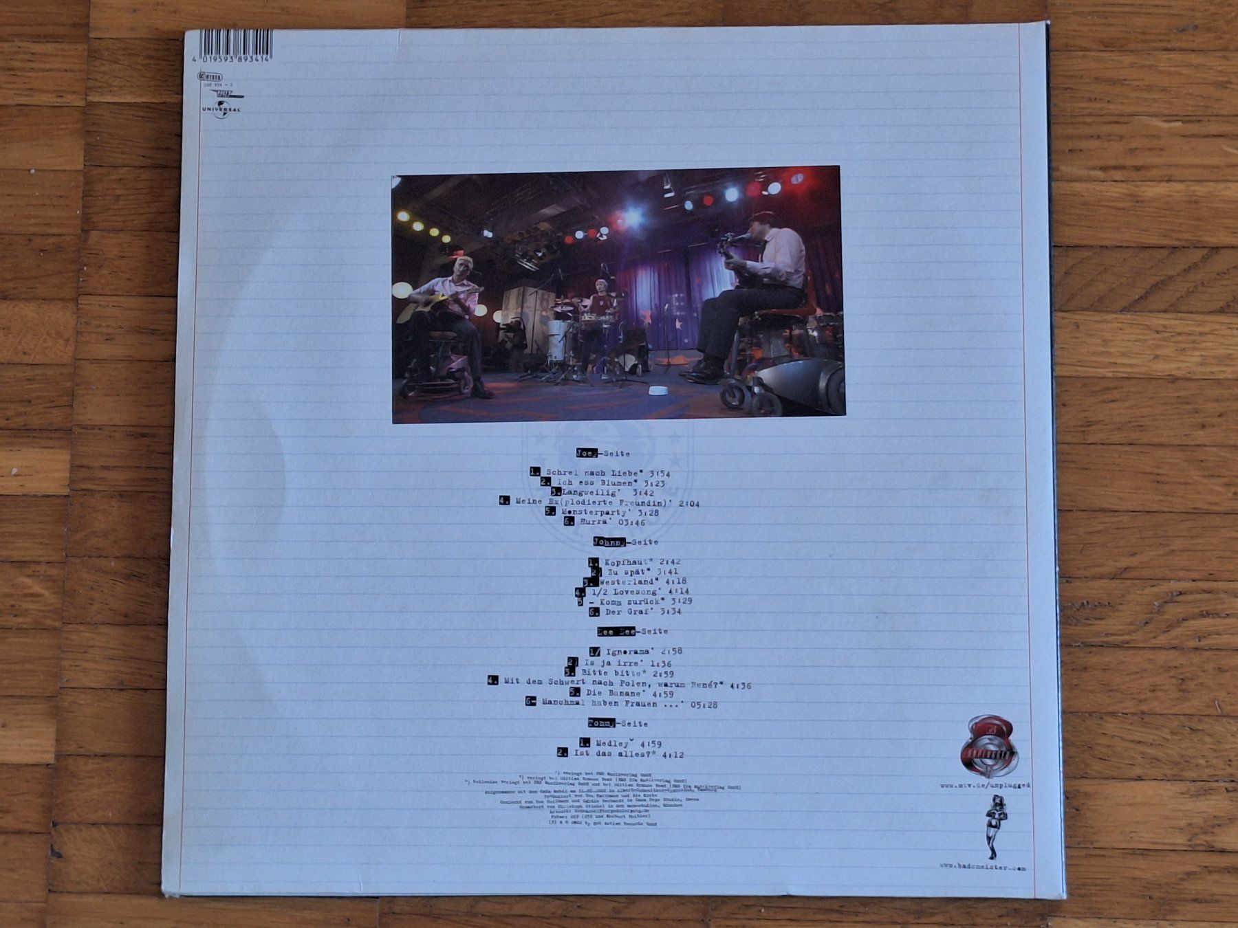 Vinyles: Die Ärzte, Unplugged - Rock 'n' Roll Realschule -2LP DE 2002 – Neuf (Voir description) à Oberentfelden par Musicud 2