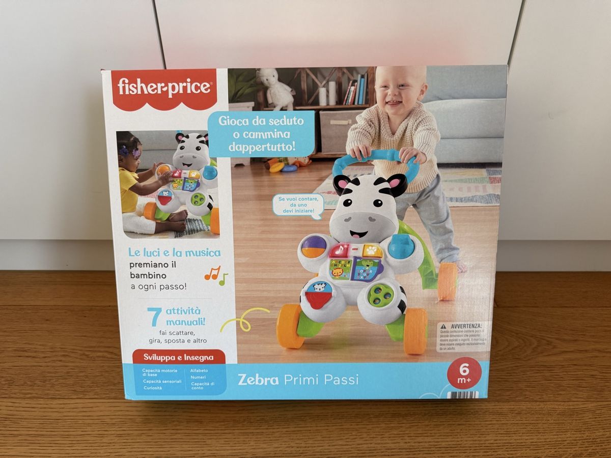 Fisher-Price Spielzeuge: Trotteur fisher price zèbre version ITALIEN  – Neu und originalverpackt aus Echichens von Tchiao92