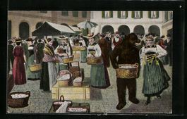 Bern, Berner Bär auf dem Marktplatz, Da