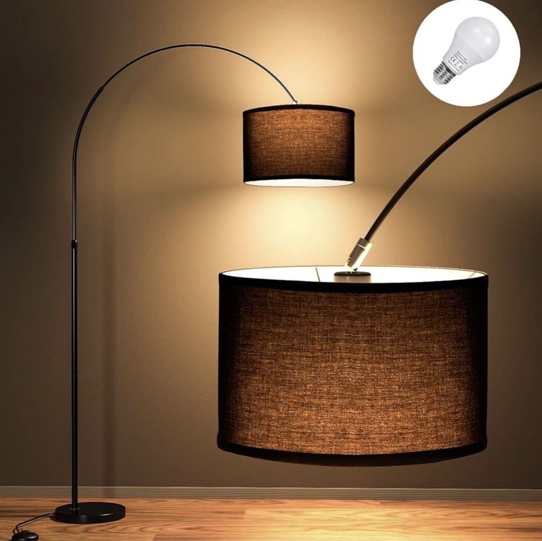 Lampade: Modlicht Bogenlampe Wohnzimmer Stehlampe JASMIN – Usato da Azmoos venduto da hin_xsj6