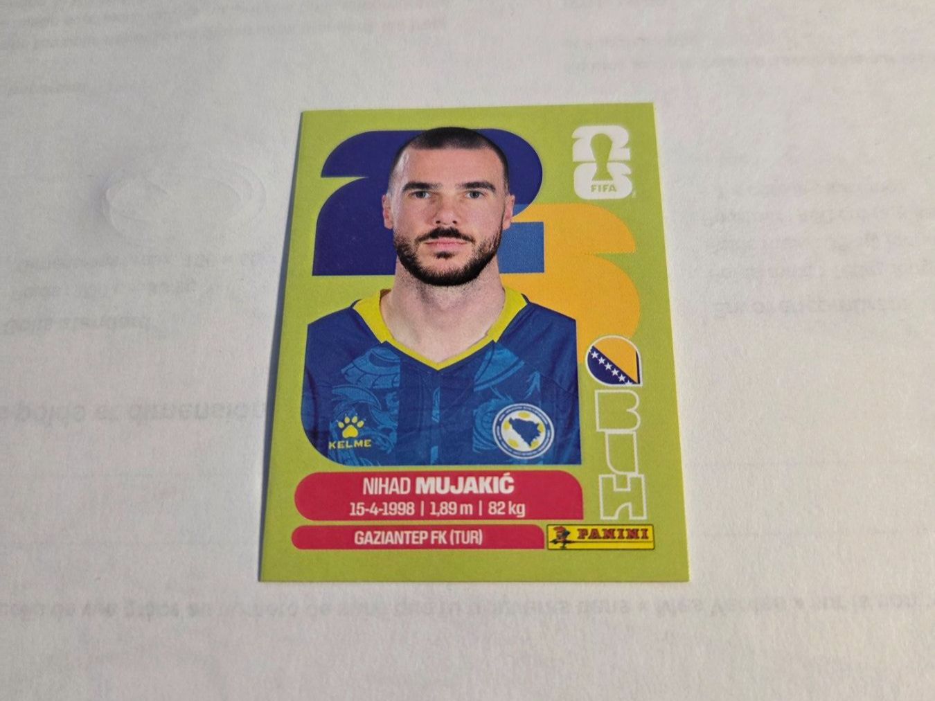 Panini Carte collezionabili: Panini  2026 NIHAD MUJAKIC BIH 6 – Nuovo (secondo la descrizione) da Grand-Lancy venduto da Seo67
