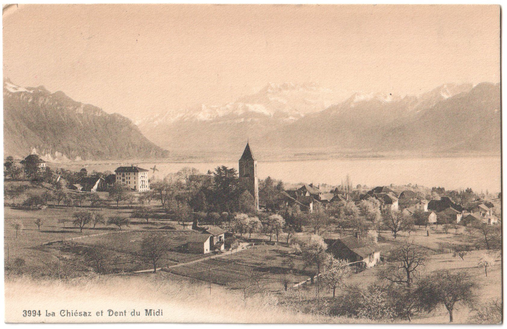 Ansichtskarten: LA CHIESAZ 1911 – Gebraucht aus Engelburg von Swisscards
