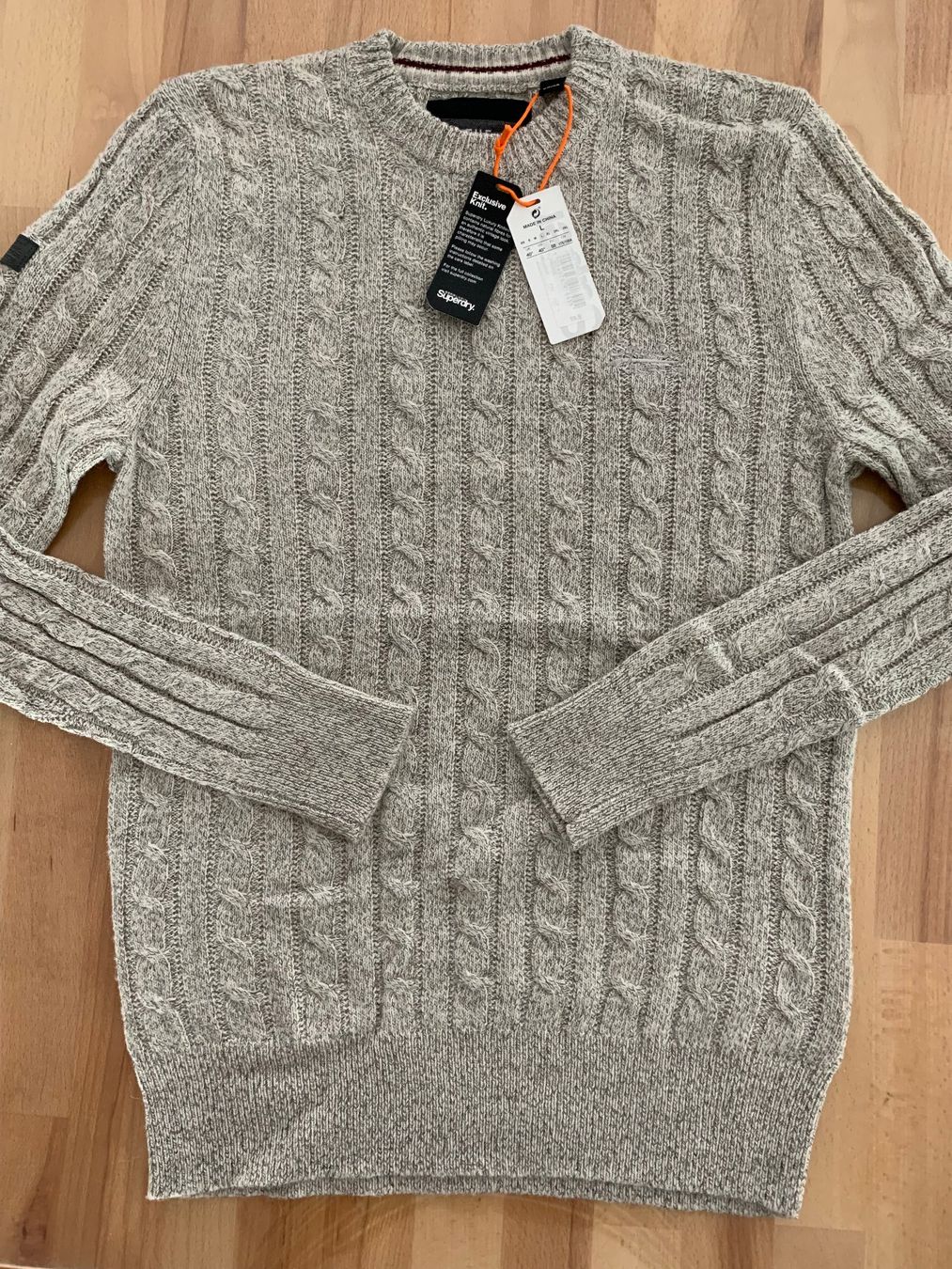 Superdry Maglioni & Felpe: Superdry Men's Jacob Crew Pullover Gr. L (42% Lammwolle) – Nuovo e nell'imballaggio originale da Wetzikon ZH venduto da EvisStore 1