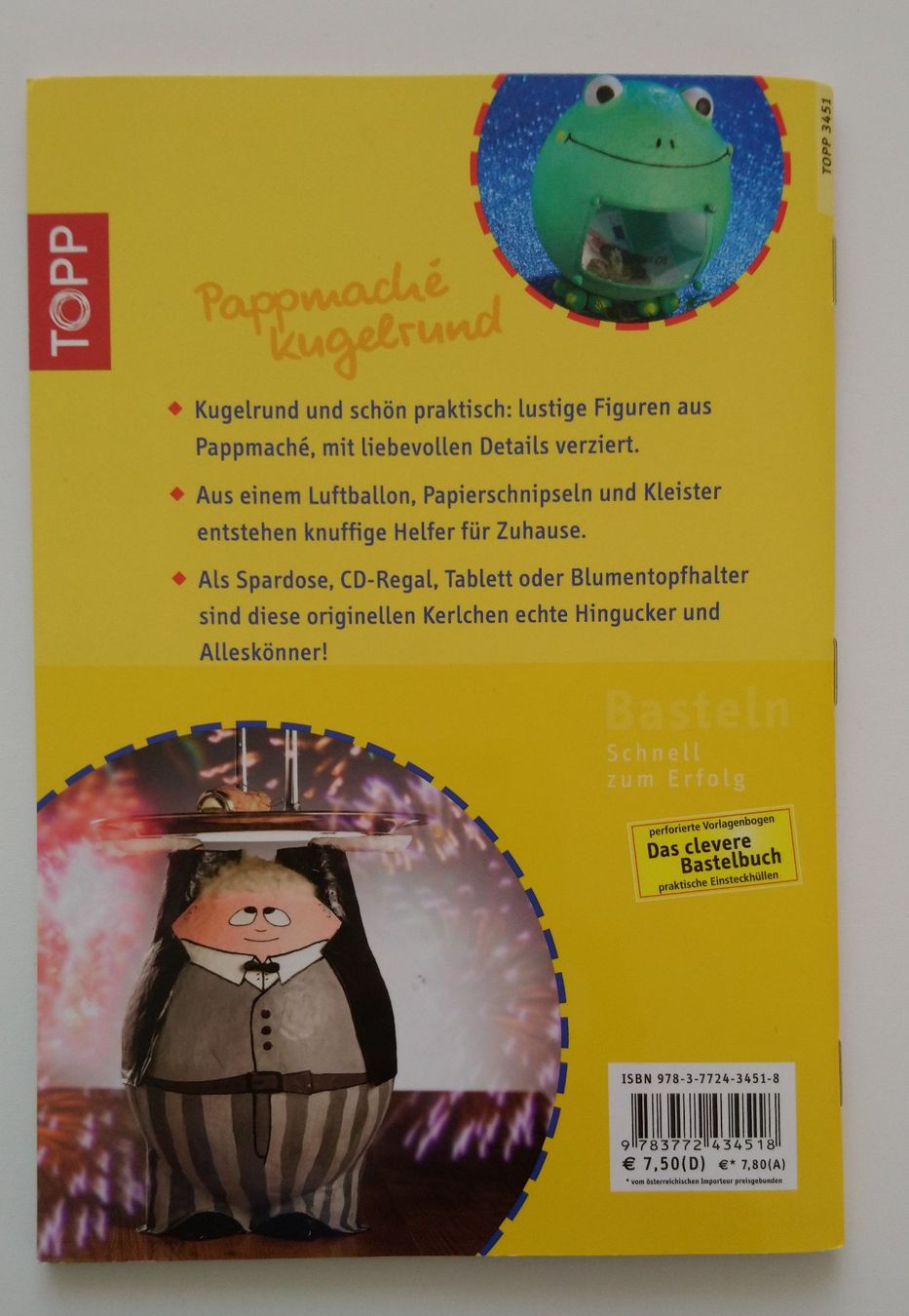 Livres: Bastelbuch Pappmaché kugelrund – D'occasion à Langnau im Emmental par Towanda79 1