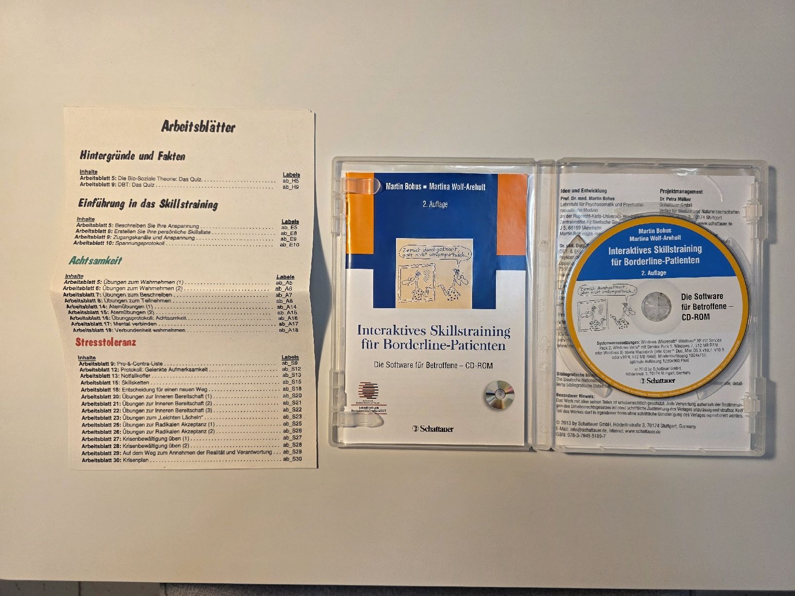 Libri: 3 Borderline Fachbücher und 1 Software CD-ROM Set – Usato da Oberdorf SO venduto da julian027 9
