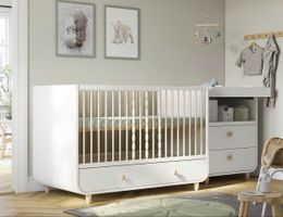 MYLLRA Babybett, weiß, 70x140 cm