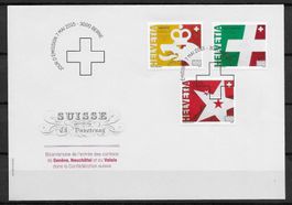 F1549 - FDC Genève, Valais, Neuchatel