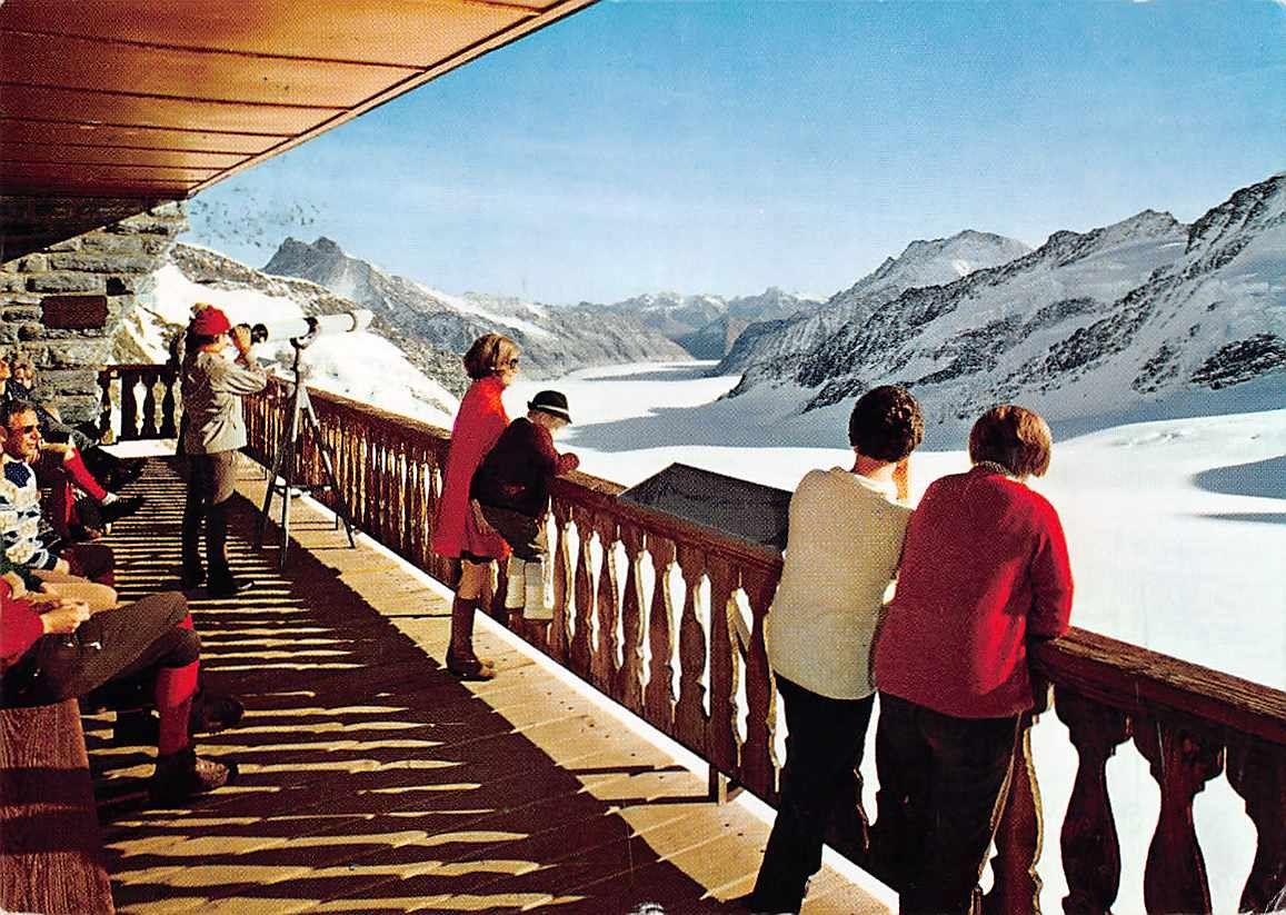 Ansichtskarten: 6 alte Ansichtskarten JUNGFRAUJOCH + 1 Brief – Gebraucht aus Winterthur von SchatzchischtliWinti 7