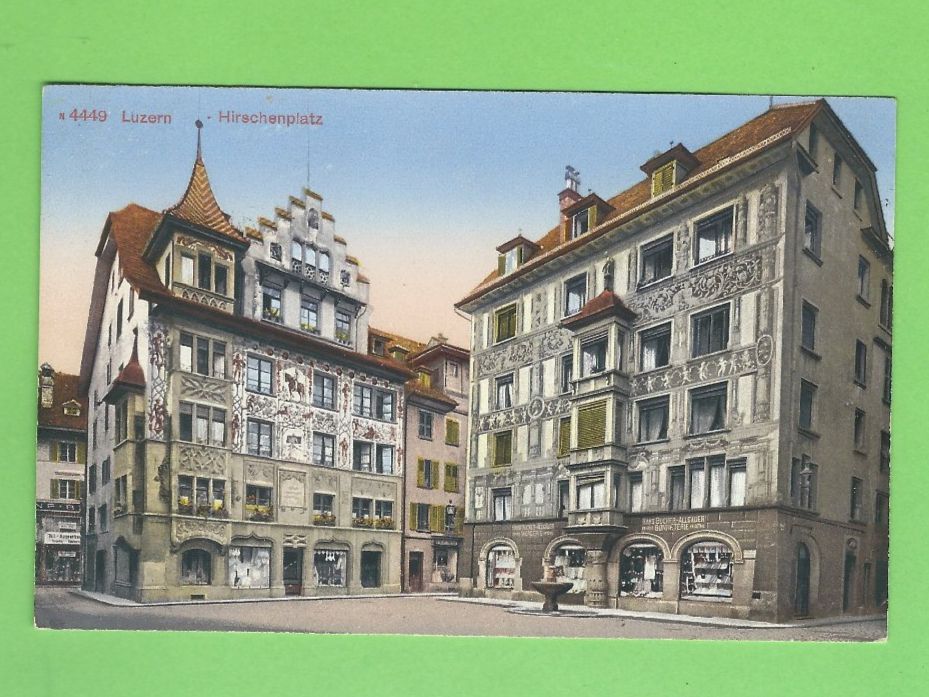 Cartoline postali: Luzern, Hirschernplatz – Usato da Zürich venduto da t24_de