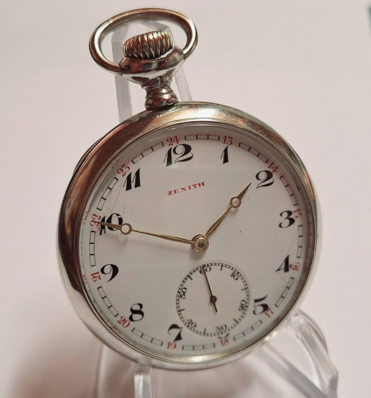Zenith Uhren: Zenith Taschenuhr mit Kette. – Gebraucht aus Madiswil von  7