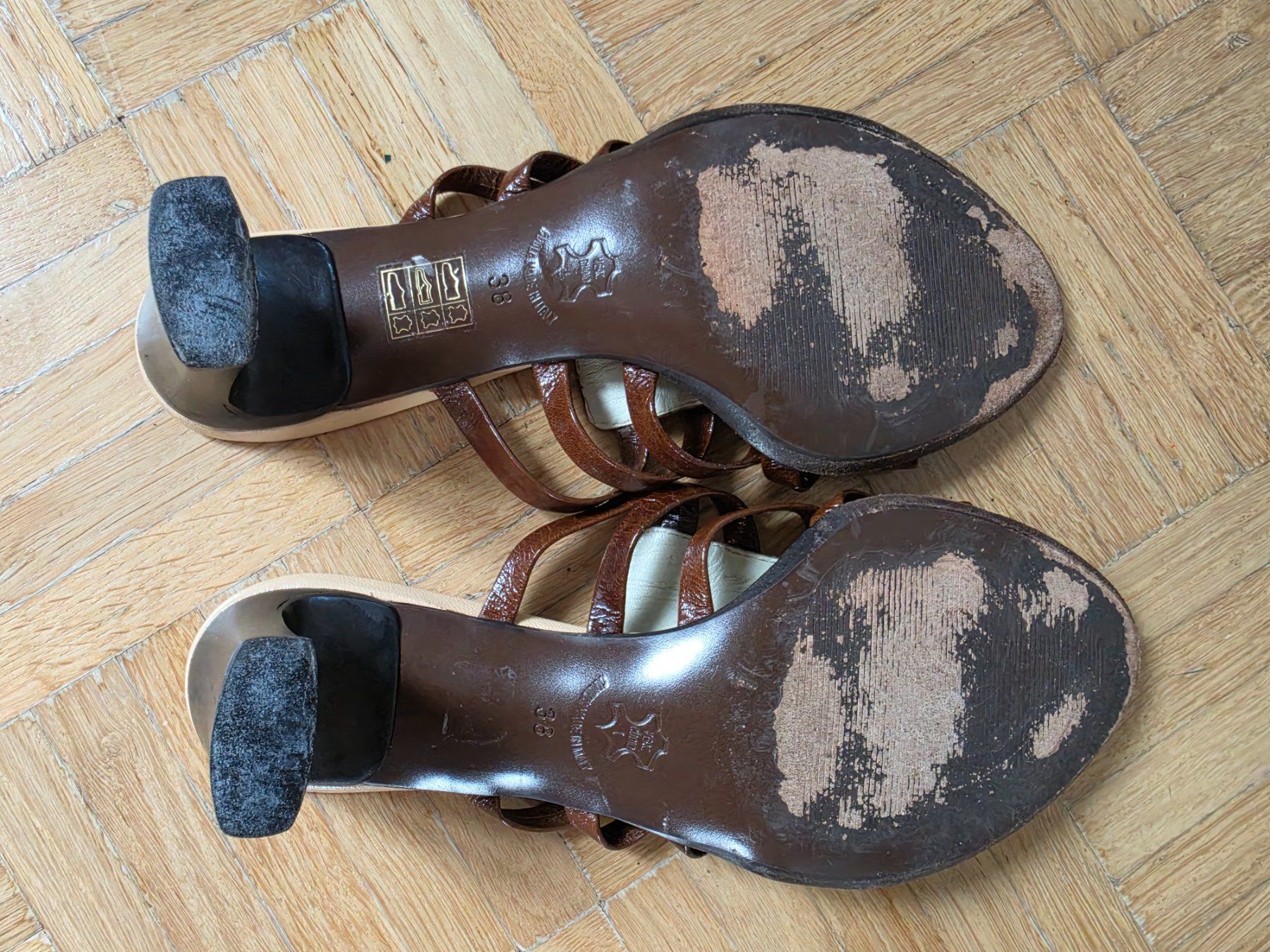 Scarpe da donna: Sandalen Weinberg echt Leder Gr. 38 – Usato da Stäfa venduto da flamingo_17 6