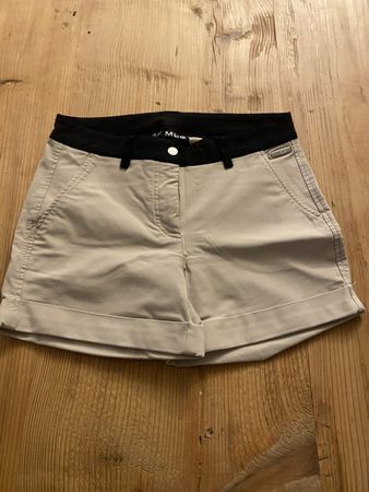 Elegante Shorts MDC Gr. 34 beige/schwarz Damen Sommer