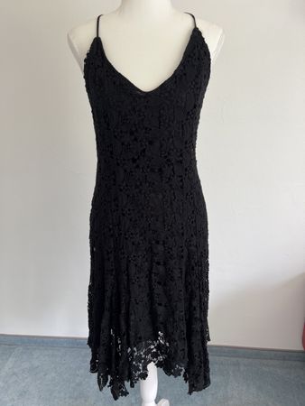 Schwarzes Spitzenkleid von Ralph Lauren, Grösse M, Neu!