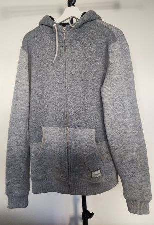 Quiksilver Gilet zippé homme gris chiné, taille L