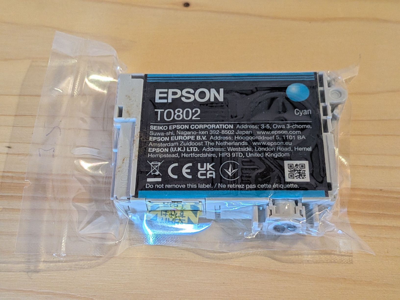 Epson Druckerpatronen & Toner: Druckerpatrone: Epson T0802 Cyan – Neu und originalverpackt aus Schötz von pemali