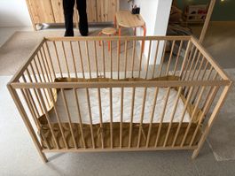 IKEA Babybett / Gitterbett 120x60 cm inkl. Matratze & Nestch