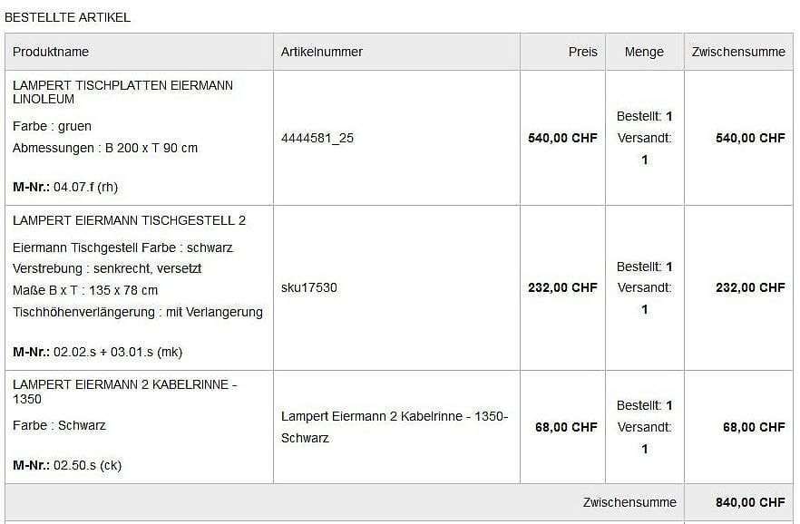 Richard Lampert Schreibtische: Lampert Eiermann 2 – Gebraucht aus Biel/Bienne von pbu_zks5 3