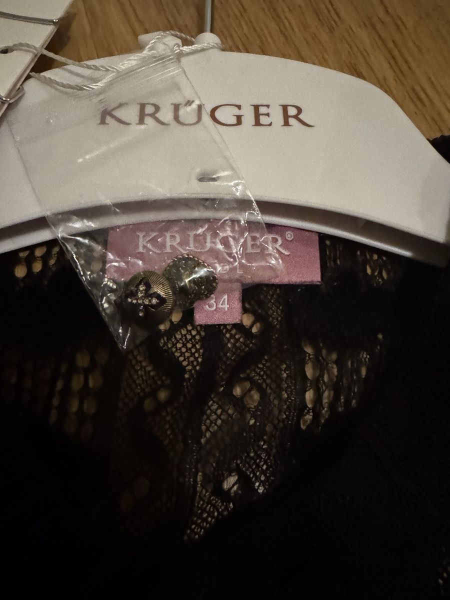 Krüger Blusen: Dirndl Bluse Schwarz 34/36 – Neu und originalverpackt aus Zürich von LuxuryJewellery 3