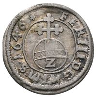 2 Kreuzers 1646 Bistum Chur, orig. Patina, dezent irisierend