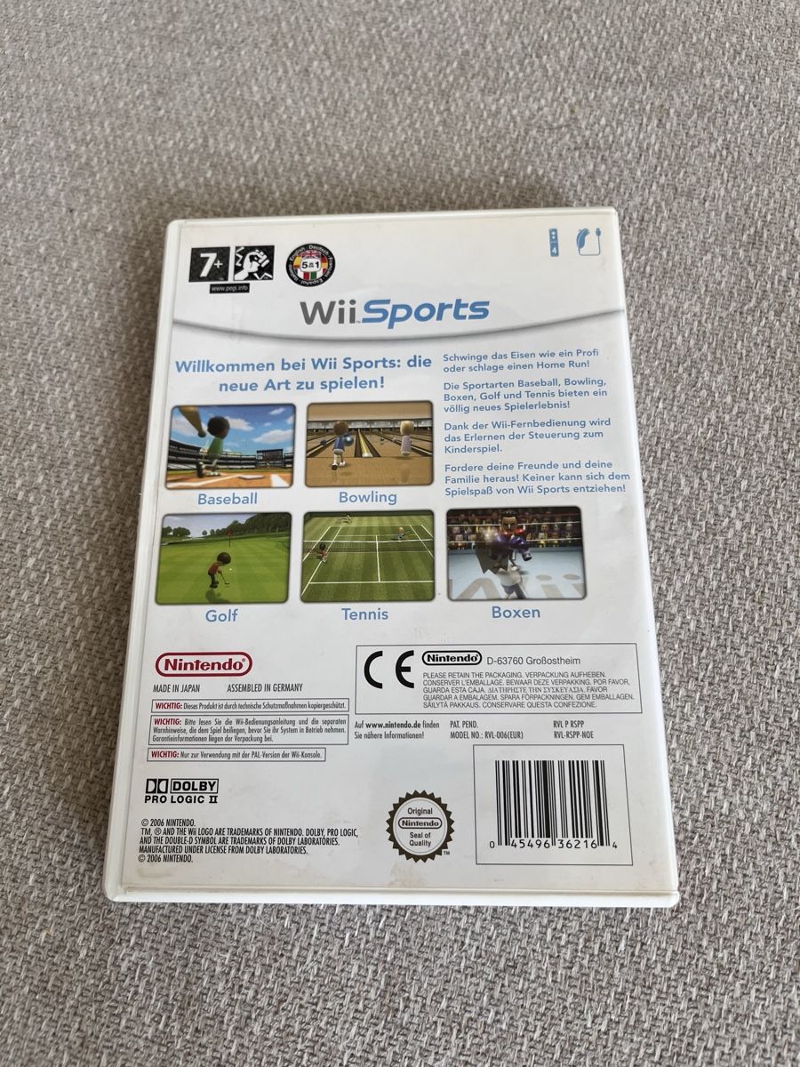 Nintendo Giochi: Wii Sports game disc and case, PAL version – Usato da Lausanne venduto da Danash 1