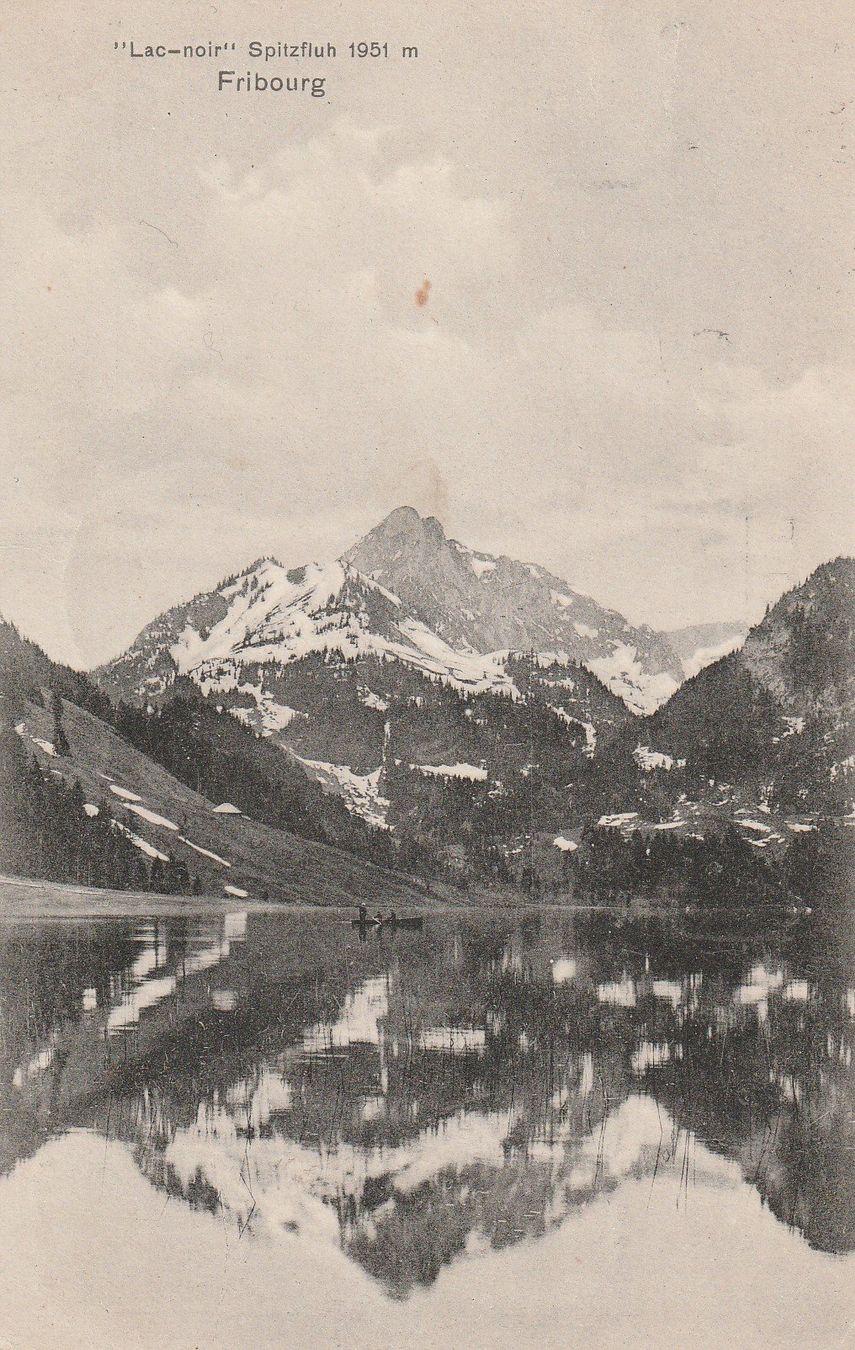 Cartoline postali: AK Schwarzsee - gel. 5.4.1908 – Usato da Fribourg venduto da schnalla92