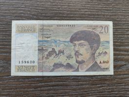 Frankreich 20 Francs 1993, Serie A.042 !!!!!!