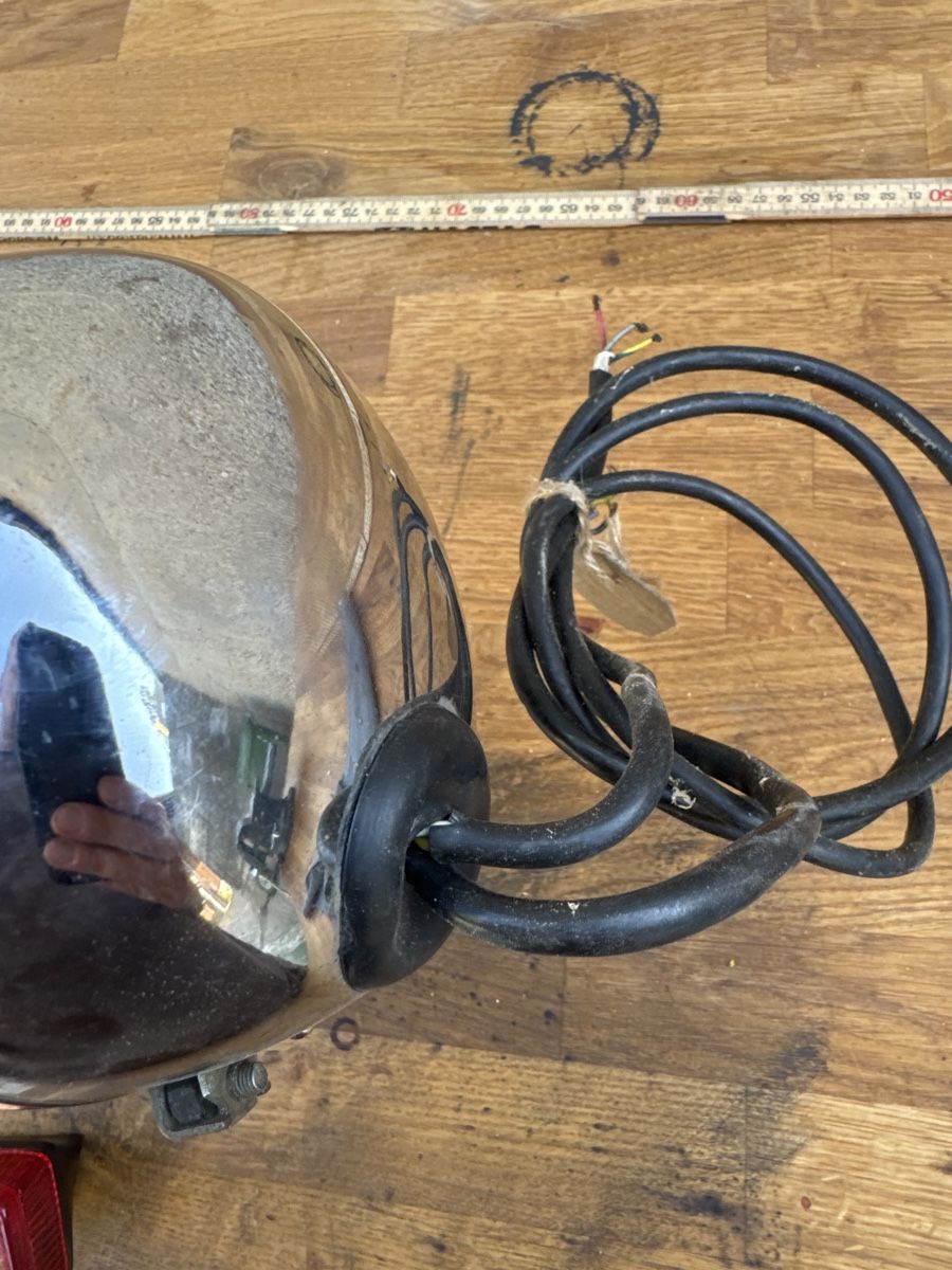 Scheinwerfer: Chrom Scheinwerfer & Rücklicht Mofa Vintage Set – Gebraucht aus Schaffhausen von  2