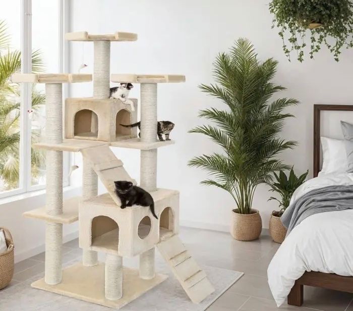 Tiragraffi: Kratzbaum beige – Nuovo e nell'imballaggio originale da Oberegg venduto da MR-shop 1