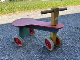 Retro Laufrad aus Holz - tolles Spielzeug für Kinder!