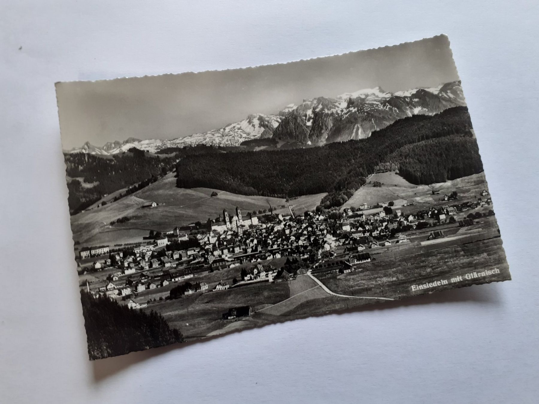 Cartoline postali: EINSIEDELN mit GLAERNISCH - 1948 – Usato da Winterthur venduto da Ornyx7