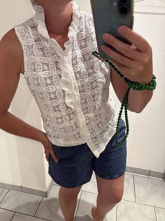 Sezane Lace Bluse Grösse M