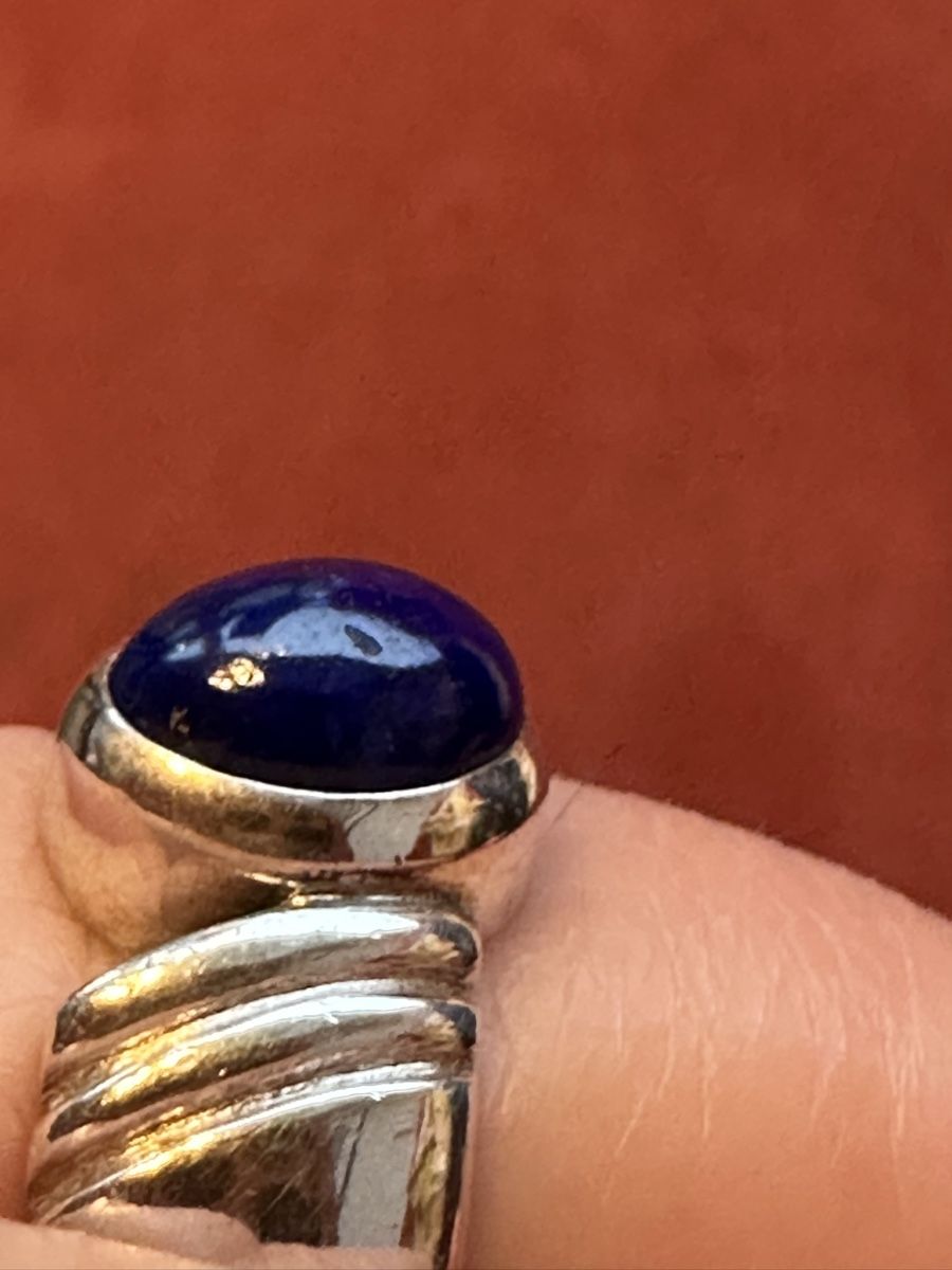 Ringe: 900 Silberring mit dunkelblauen Stein – Gebraucht aus Herbriggen von Sehrazade 1