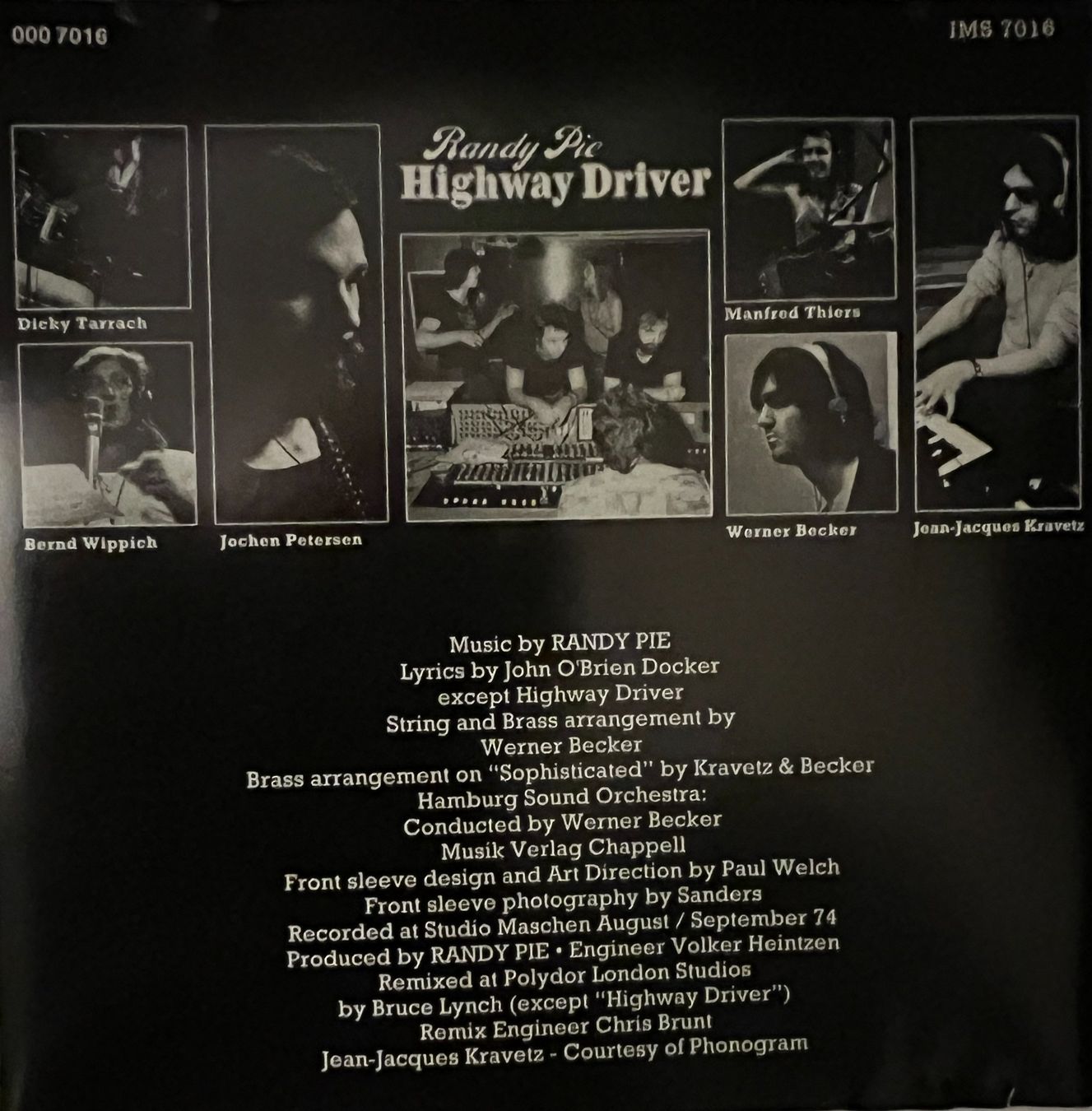 CD: RANDY PIE / Highway Driver – Usato da Bischofszell venduto da kustavi 1
