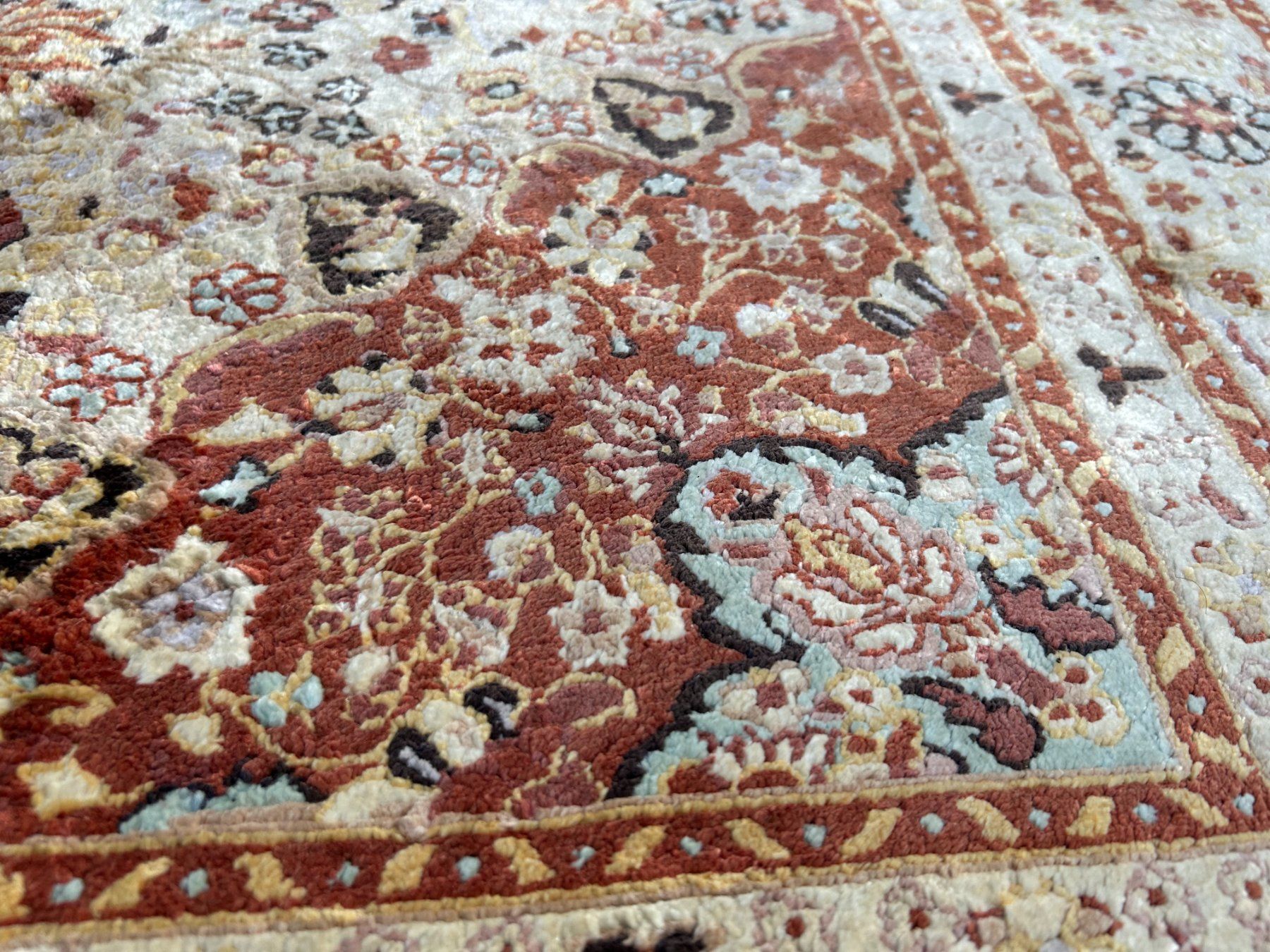 Teppiche: Extrem feiner, hochwertiger Seidenteppich 100% Seide – Gebraucht aus Steinhausen von Super05 4