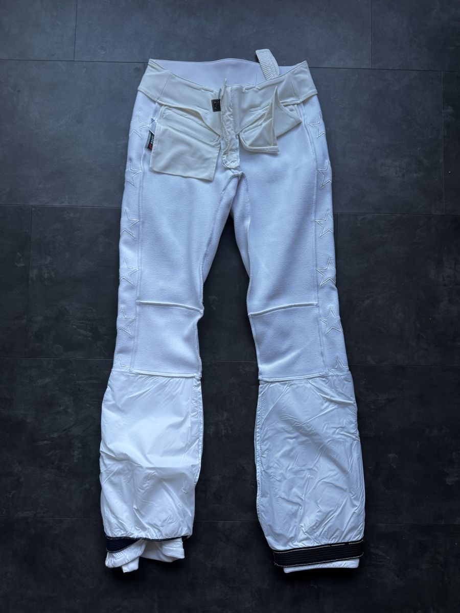 Jet Set Pantaloni: White JETSET Ski Pants with Star - Skihose – Nuovo (secondo la descrizione) da Zürich venduto da forestF4iry 2
