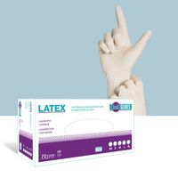 Latex-Handschuhe, Latexhandschuhe Grösse XS, Box à 100 Stück