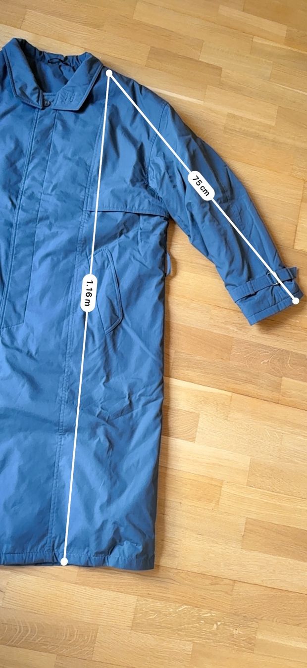 Cappotti: Grauer Nylon/Baumwoll Mantel – Usato da Zürich venduto da Basilou98 7