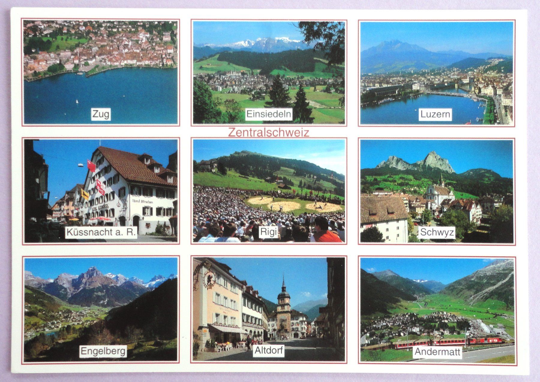 Cartoline postali: Zentralschweiz - Suisse centrale – Usato da Fétigny venduto da Billy2miny