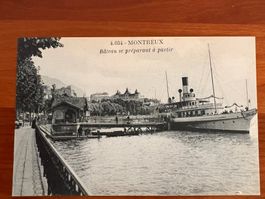 Postkarte Schiff Montreux nach 1910 ungelaufen  (P280)