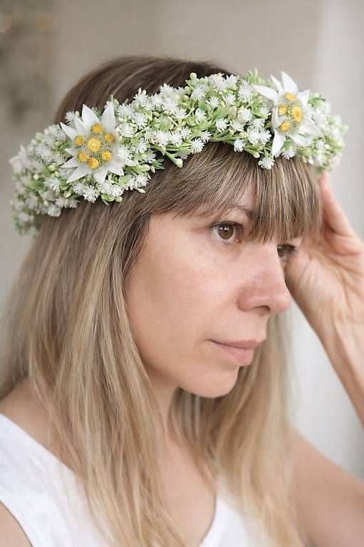 Tutte le decorazioni: Edelweiss Blumenkranz Handarbeit – Usato da Thalwil venduto da han_2b8c
