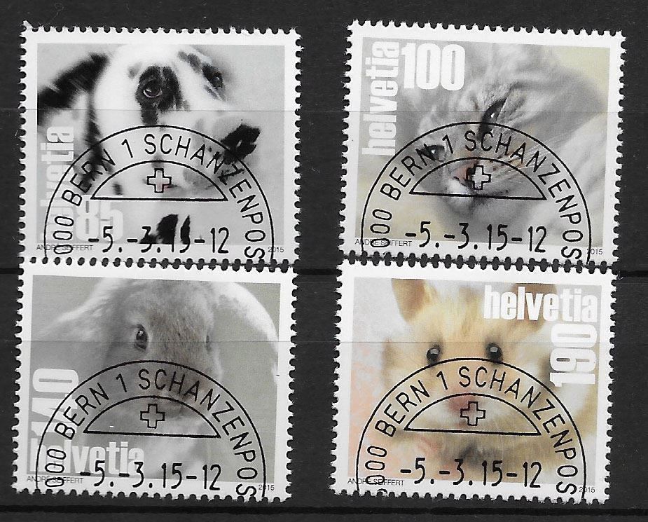 Tutti i francobolli: M1532 - Animaux domestiques  1er j – Usato da Trélex venduto da Phil_Albert